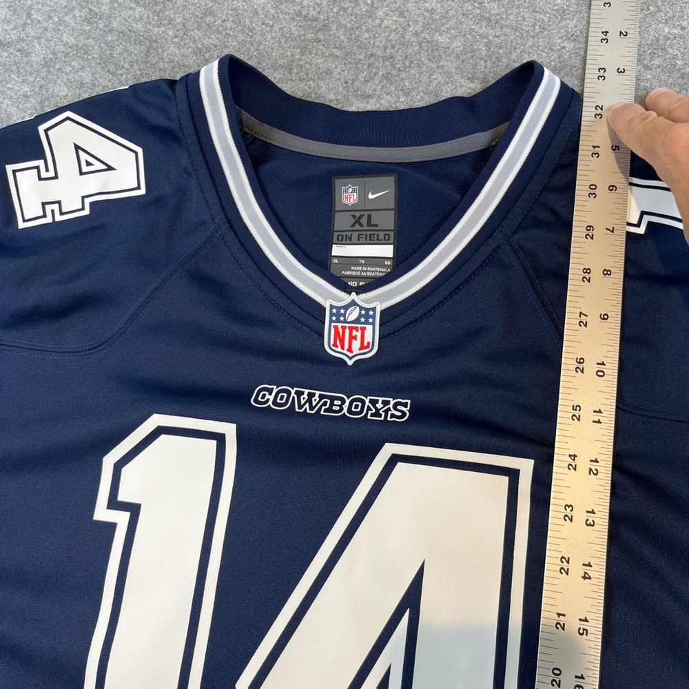 Nike Mens Dallas Cowboys Andy Dalton Jersey Navy Blue NFL Football XL Gameday - Picture 6 of 8